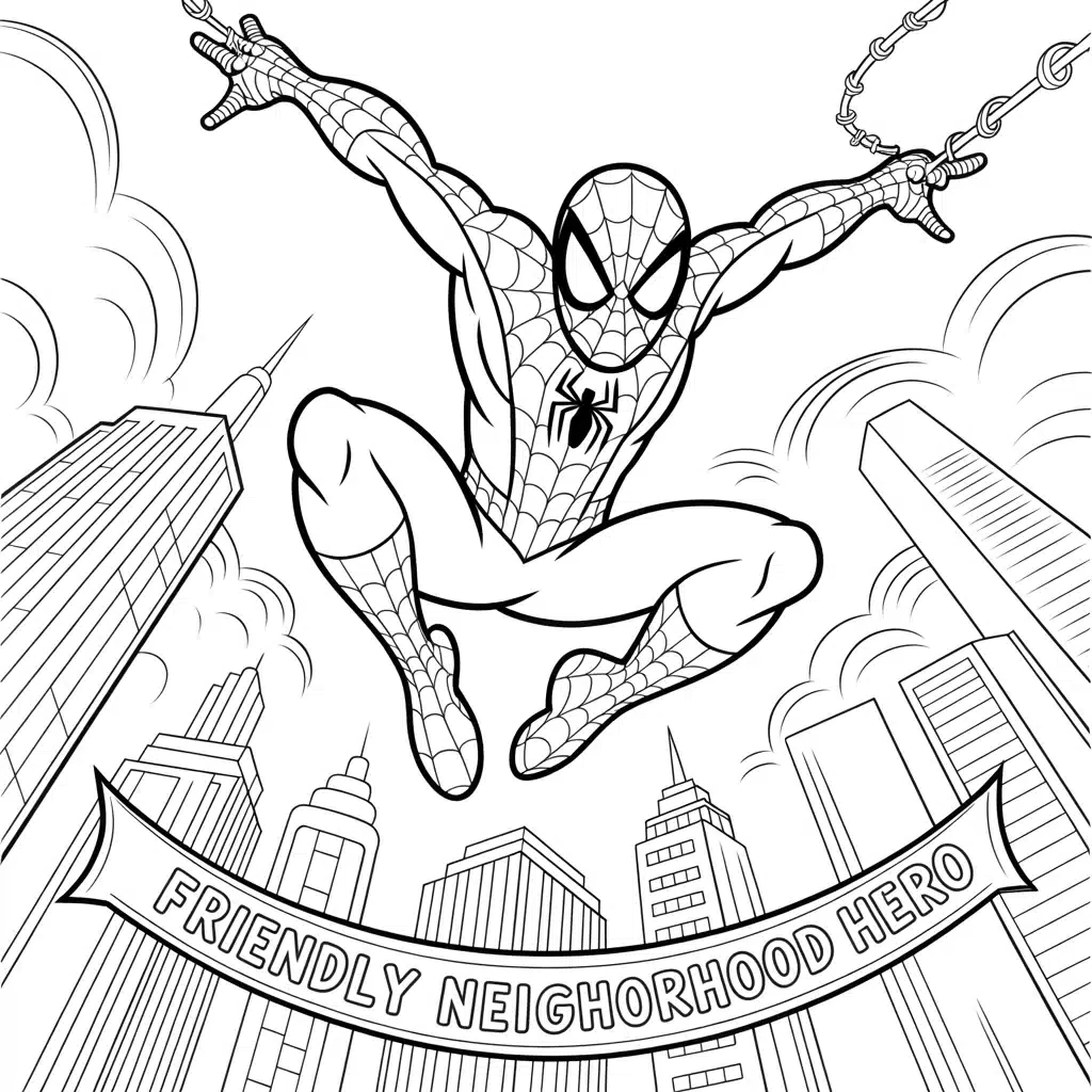 Free Spider-Man Coloring Pages (Friendly Neighborhood Hero Printables for Kids)
