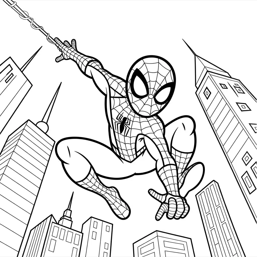 Spider-Man Coloring Pages (Free PDF Printables)