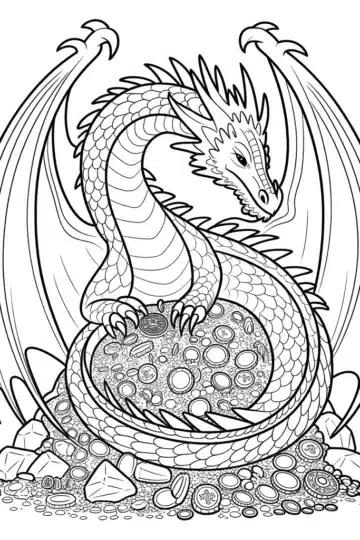 Dragon Coloring Pages (Free Printable PDF Download)